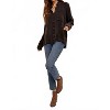 Women's Mineral Washed Button Down Shirt - Hem & Thread - 2 of 3