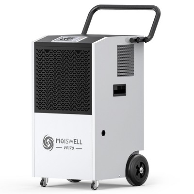 Moiswell Commercial Dehumidifier with Pump - Covers Large Spaces up to 7,500-8,000 Sq Ft