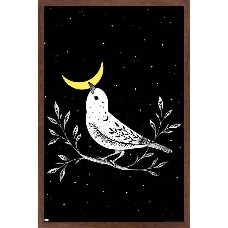 Trends International Episodic Drawing - Moon Bird Framed Wall Poster Prints, 1 of 7