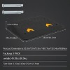 3.5" Duty Rubber Wheelchair Ramp,Portable and Fixable,Suitable for Wheelchair,Home Steps, Stairs, Entry, Threshold, Doorways, 33000LBS Capacity,Black - 2 of 4
