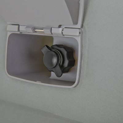 Queen Raised Gray Air Mattress with Built-In Pump