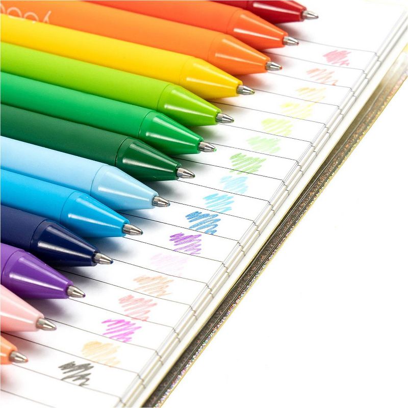 18ct Rollerball Gel Pens Retractable Multicolored  - Yoobi&#8482;, 4 of 12