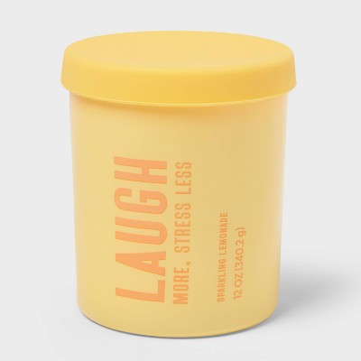 Laugh Sparkling Lemonade Jar Candle 12oz - Room Essentials™