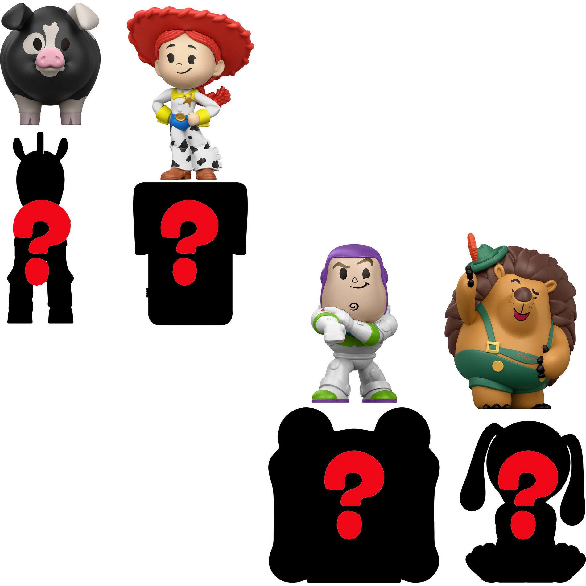 Disney and Pixar Toy Story 5 Small Stars Themed Multipacks, 4 Mini Movie Toys, Unpack Fun, Styles May Vary