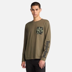 Timberland Men's Floral Chest Pocket Long-Sleeve T-Shirt - 1 of 3