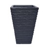 Gulches Minimalist Tapered Square Planter - Perfect for Indoor & Outdoor Floral Display - 3 of 4