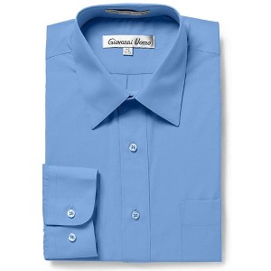 Gentlemen's Collection Men's Regular Fit Long Sleeve Dress Shirt – Available in Multiple Colors - 1 of 2