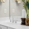8" Widespread Bathroom Sink Faucet Brushed Nickel Lavatory Faucet 360° Swivel Spout Vanity Sink Basin with Pop Up Drain Assembly & Water Supply Hoses - 3 of 4