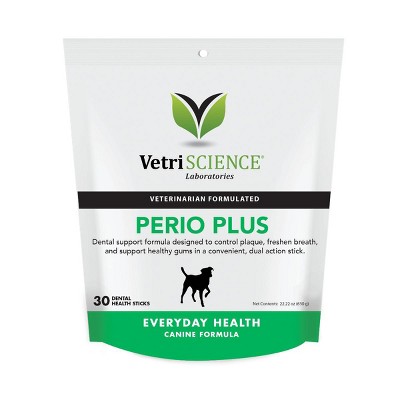 Vetriscience Laboratories Perio Plus Dental Health Dog Stix, 21.16oz bag, 30 ct