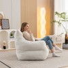 LOVMOR Large Size Teddy Fabric Bean Bag Chair Lazy Sofa Chair Sponge filling For Indoor - 3 of 4