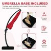Outdoor Large Round Aluminum Offset Umbrella - Heavy Duty Offset Umbrella With 360° Rotation, Offset Patio Cantilever Umbrella With Base Included - 4 of 4
