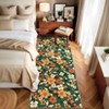 Floral Rug Modern Washable Living Room Rug Non Shedding Stain Resistant Farmhouse Soft Foldable Carpet - 2 of 4