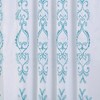 RT Designers Collection Jayla Stylish & Premium Embroidered Curtain Panel 54" x 90" Teal - 4 of 4