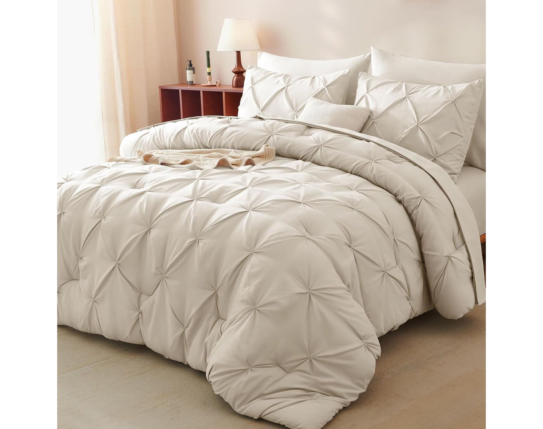 BALHAM TRADE-Queen Comforter Set 7 Pieces Bedding with Comforter, Sheets, Pillowcases & Shams