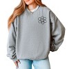 Simply Sage Market S.W.Smiley Good Vibes Only Smiley Face Front And Back Sweatshirt - 3 of 4