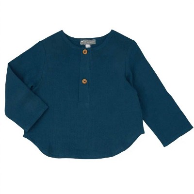 Boy's Kids' Muslin Long Sleeve Top - Petit Confection