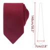 INSPIRE CHIC Men's Solid Color Pre-Tied Thick Tie Set - 2 of 4
