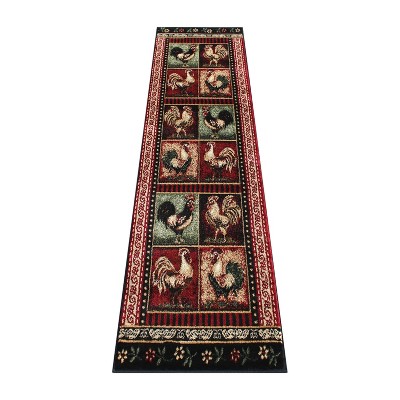 Masada Rugs Rooster Design Area Rug - Design L379
