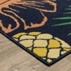 Captiv8e Designs Hilo Tropical Botanical Navy Indoor/Outdoor Rug - 3 of 4