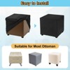 Unique Bargains Polyester Washable Stretch Thick Stool Protective Covers - 4 of 4