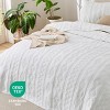 100% Cotton Quilt Set - Lightweight King Bedspread, Cozy Bedding Coverlet 3-Piece with Pillow Shams - 4 of 4