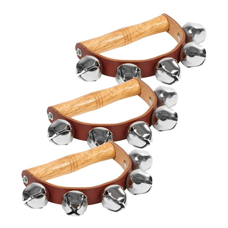 Westco Educational Products 5 Sleigh Bells on Handle, Pack of 3, 1 of 5