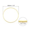Unique Bargains DIY Craft Brass Hollow Round Jewelry Connecting O-Rings 50 Pcs - 2 of 4