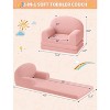 2-in-1 Kids Convertible Sofa, Foldable Toddler Lounger Chair , Soft Foam Gift for Boys & Girls - 3 of 4