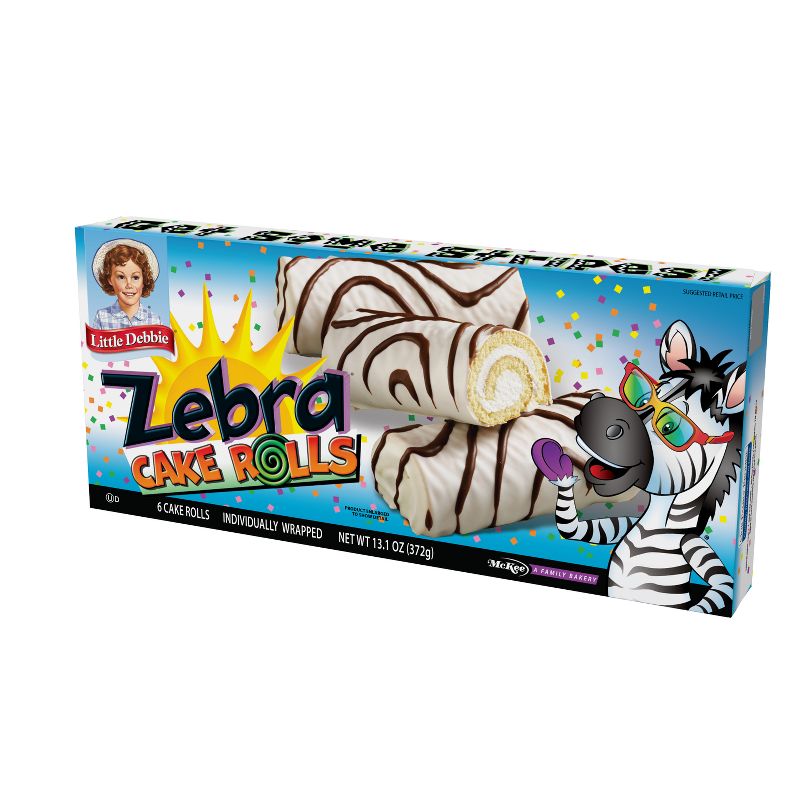 Little Debbie Zebra Cake Rolls 13.10oz, 4 of 6