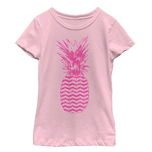 Girl's Lost Gods Geometric Print Pineapple T-Shirt - 1 of 3