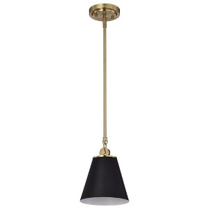 Nuvo Lighting Dover 1 - Light Pendant in  Black/Vintage Brass - 1 of 1