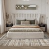 Modern Plaid Living Room Area Rug, Machine Washable Floor Carpet, Non-Slip Checkered Soft Rug, Low-Pile Non-Shedding Accent Rug, Indoor Foldable Rug - 2 of 4