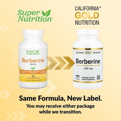California Gold Nutrition Berberine HCI, 500 mg, 120 Veggie Capsules