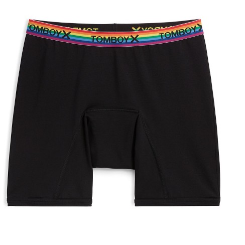 Tomboyx First Line Period Leakproof 9 Inseam Boxer Briefs Underwear, Soft  Cotton Stretch Comfortable (xs-6x) Black Rainbow 6x Large : Target