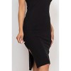Slickblue Women's Ribbed Tank Midi Dress with Side Slit, Stretch Jersey Fabric, 8 Colors Options, Size S-L - 4 of 4
