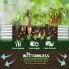 Rbied 12X3X1.5 ft Galvanized Raised Garden Beds Outdoor, Oval Extra Large Metal Planter Box, Anti-Rust & Easy-Setup - 4 of 4