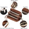 BEAFUP Wallet for Women,Clutch RFID Blocking with Wristlet and Grip Hand Strap,Funny Leather Print Purse Large Capacity Credit Card Holder - 4 of 4