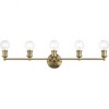 Livex Lighting Lansdale 5 - Light Vanity in  Antique Brass - 4 of 4