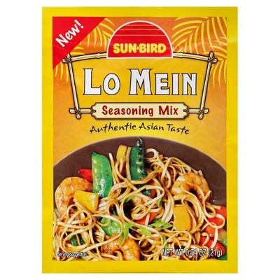 SunBird Honey Lo Mein Seasoning Mix - Case of 24 - 0.74 oz
