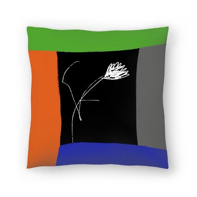 Flower Of Freedom by Atelier Posters Throw Pillow - Americanflat