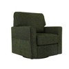 TOAOTBNBO Upholstered Accent Chair with 360°Swivel Base, Cozy Armchair with Side Pockets Chenille Fabric Sofa Chair for Bedroom - 2 of 4