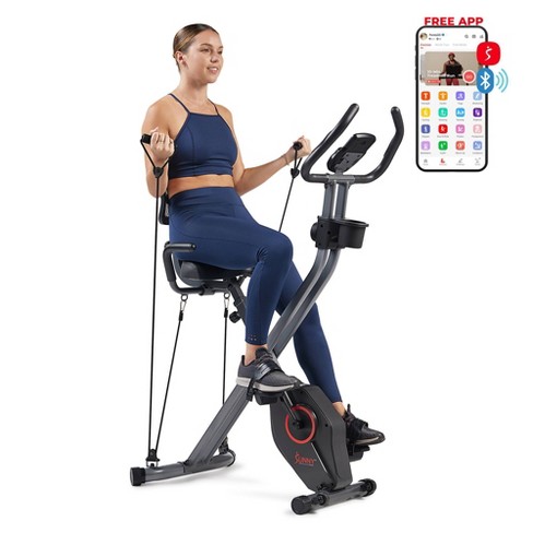 Sunny Health Fitness Full Body Foldable Magnetic X bike Pro Exercise Bike Black Target