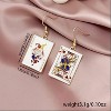 Dreuyet Queen of Hearts Earrings Set, 2-Pair Asymmetric Poker Card & Spade Ace Dangle, Halloween Casino Theme Jewelry for Women. - 2 of 4