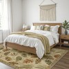 Abynow Vintage Floral Farmhouse Indoor Washable Area Rug - 3 of 4