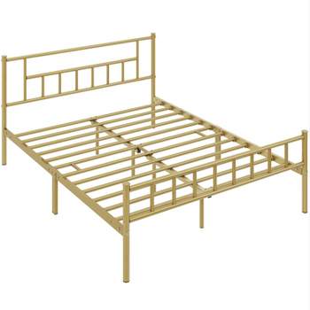 Yaheetech Basic Metal Bed Frame with Headboard and Footboard