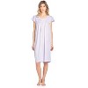 Casual Nights Women's Short Sleeve Floral And Lace Nightgown - 2 of 4