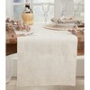 Saro Lifestyle Table Runner With Plain Hemstitched Design - image 3 of 3