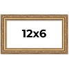 PosterPalooza | 12x6 Wood Antique Frame with UV Acrylic, 4 Finishes: Bronze, Gold, Silver, and Black - 2 of 4