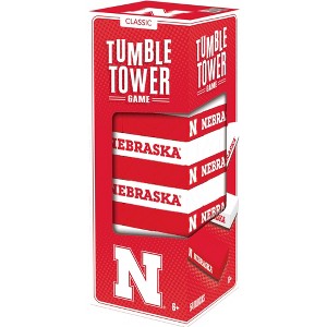 MasterPieces Real Wood Block Tumble Towers - NCAA Nebraska Cornhuskers - 1 of 4