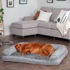 FurHaven Plush & Suede Full Support Sofa Dog Bed - 3 of 4